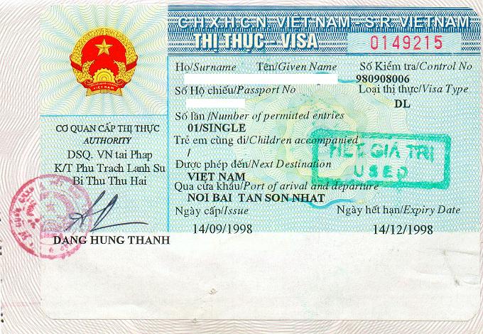 Xin giấy miễn thị thực trọn gói